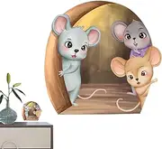 Hole Wall Decals | 15 * 15cm/5.9 * 5.9in Reading Book Wall Decals Wall Decor,Reading Book, Realistic Removable Stickers for Bathroom, Dining Room, Offices