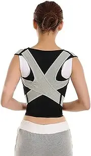 Corrector Kids Spinal Lumbar Support Back Brace Straightener with Dual Breathable Adjustable Belt Strap for Neck, Shoulder
