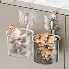 Reusable Kitchen Rack Self-adhesive Paper Towel Holder New Napkin Container