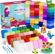 Air Dry Clay 90 Colors, Modeling Clay for Kids, DIY Model Magic Clay, Molding