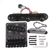 Electric Guitar Pickup Guitar Bridge with 3 Way Switch Control Plate
