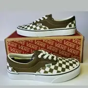 NEW VANS Era Checkerboard Beech/True White Green Skate Shoes