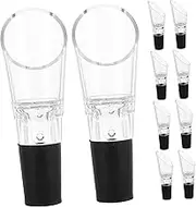 DECORNIJIA 24pc Wine Decanter Pourer Set Stopper Included Increase Oxygen for Better Drinking Experience