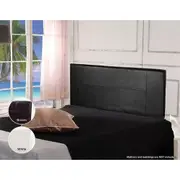 PU Leather Double Bed Headboard Bedhead Bedroom Furniture - Black