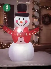Snowman Let It Snow Inflatable