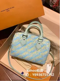 在飛比找Yahoo!奇摩拍賣優惠-Simon二手正品 LV 22SS speedy 20枕頭包