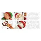 Christmas Window Sticker Clings Snowflake Reindeer Santa Glass Decal