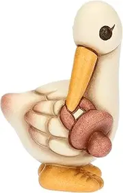 THUN - Stork Cindy with Pink Dummy - Ceramic - Collection Bonboniere - 4 x 3.8 x 6.1 cm
