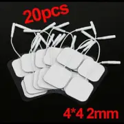 20pcs Reusable Tens Machine Electrode Pads Body Massager Pads Self-adhesive Pads