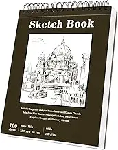 COZY CORE Spiral Bound Sketchbook, 9x12 Inch 100-Sheet (68lb/100gsm) Acid-Free Art Paper Pad, Drawing Painting Sketching Writing Notebook for Kids Adults Beginners Artists