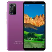 Taishh Smart Phone 8GB 6.1 Inch Screen Mobile Phone Sim Facial Unlock Game Music Phone Android System Smartphones Purple