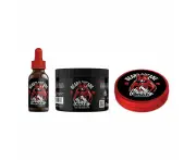 Soften & Style Kit - Beard Oil, Butta & Balm Combo - Grizzly Puncher - Teakwood; Oakmoss & Bergamot