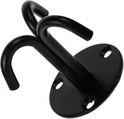 Resistance Bands Wall Anchor Yoga Band Hooks Door Fasteners for Exercise Garage Hooks Heavy Duty Black