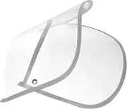 [TEMPNAP] Transparent Raincoat Hat Brim Shield Durable Lightweight Accessory for Enhanced Face Protection Wet Conditions Fits Raincoats