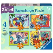Ravensburger Disney Stitch 4 in a Box 12, 16, 20, and 24 Piece Jigsaw Puzzle