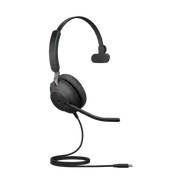 Jabra Evolve2 40 SE Wired USB-C MS Mono Headset, 360 BusyLight, Noise Isolationg Ear Cushions, 2Yr Warranty, Plug-and-play