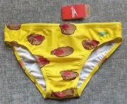 SPEEDO MENS Escape Meat Pie Briefs Trunks Size 12 S 75cm/30" 5cm Yellow NEW