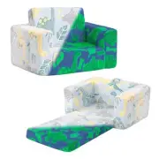 Kids Sofa, 2-in-1 Kid Sofa, Convertible Children Couch to Lounger, Flip Out