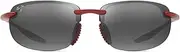 [Maui Jim] Unisex Hookipa Ultra AF Sunglasses, Metal Matte