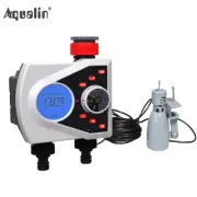 LCD 2-Outlet Garden Automatic Water Timer Irrigation Controller With Rain Sensor