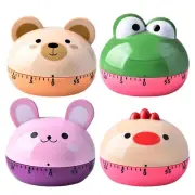 1/4pcs Cute Kitchen Timer 60 Minutes Mechanical Timer Clock Wind Up Egg Timer