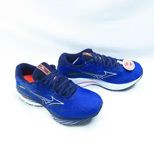 Mizuno WAVE RIDER 27 SW 男慢跑鞋 4E楦 J1GC230405 藍x白【iSport愛運動】