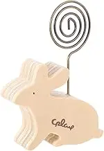 Angoily Cute Bunny Memo Clip Holder Figurine for Easter Decor and Home Office Use Multifunctional Note and Photo Stand Sturdy Design for Daily Use
