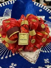 Mariachi Moño Hair Bow OLG52-RG18 Don Cortez Red gold