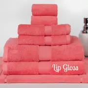 Brand New 7 Pieces 100% Cotton Bath Sheet Set Lip Gloss