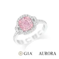 在飛比找momo購物網優惠-【AURORA 歐羅拉】GIA 50分天然粉紅鑽石18K鑽戒