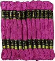 Anchor Stranded Cotton Thread for Cross Stitch/ Embroidery Color- Pink 087