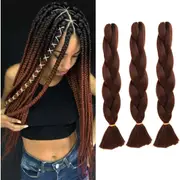 62cm Synthetic Braiding Hair Extensions - Hickory