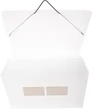 SHOWERORO Multi-Level Folder File Organizer Coupon Accordion Pouch Receipts Organizer Bill Organizer with Pockets Portable Receipt Folder Bills Receipts Pocket Bills Holder Pp White