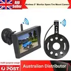 Wireless 5'' Monitor with Spare Tire Mount Backup Reverse Camera Jeep Wrangler