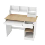 Costway Kids Study Desk Activity Table w/Storage Shelf Natural
