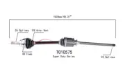 CV Axle Shaft PROTECH TO10575 fits 08-13 Toyota Highlander (for: Toyota)