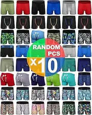 [CSYER] Boys Cotton Boxer Briefs Underwear Mesh Performance Sport Boxer Briefs for Big Boy with Fly 5 Pack