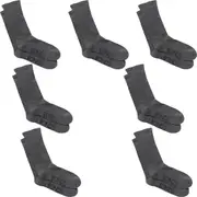 7 Pairs Bonds Circulation Crew Very Comfy Cotton Mens Socks Grey SZFP2N Bulk