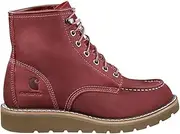 [Carhartt] 6" Moc Soft Toe Wedge Boot Burgundy Nubuck 10 B (M)