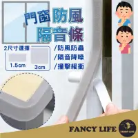 在飛比找momo購物網優惠-【FANCY LIFE】門窗防風隔音條-寬1.5cm(門窗密