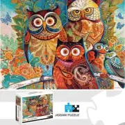 1000 Pieces Owl Oil Painting Jigsaw Puzzle Home Decor Adults Family Fun Games