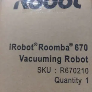 【iRobot】美國iRobot Roomba 670 wifi掃地機器人，可面交