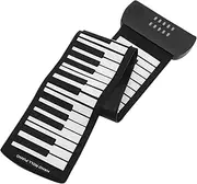 Kisangel Electronic Piano Portable Silicone Music Keyboard with Built Speaker Wireless Connection and Recording Function for Easy Learning and Versatile