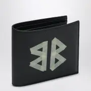 [Balenciaga] Cash Black Wallet In Grained Leather One size Black