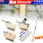 Crack Weeder Grout Cleaner Brush Paving Weeding Crevice Tool Scrub w/Handle RY