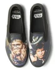 NIB Sperry Star Wars Black Cloud Slip On Shoes Unisex Sneaker 10M Men 11.5 Women