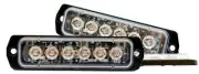 ALT F0604350 Super slim, red/white color LED warning light, 26 flashing pattern