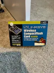 Linksys WCF12 Wireless CompactFlash Card 2.4GHz Fits Type 1 or Type 2 Slot! NEW