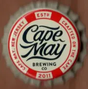 USA Plastic Lined Beer Crown Bottle Cap: Cape May Brewing