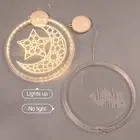 Neon Lamp Non-glaring Decorative Moon Castle Night Light Hanging Lamp Delicate